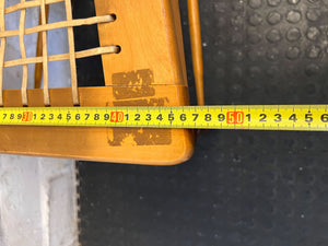 Vintage Wooden Chair with Stripped Seat – Classic Charm - Reduced