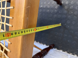 Vintage Wooden Chair with Stripped Seat – Classic Charm - Reduced