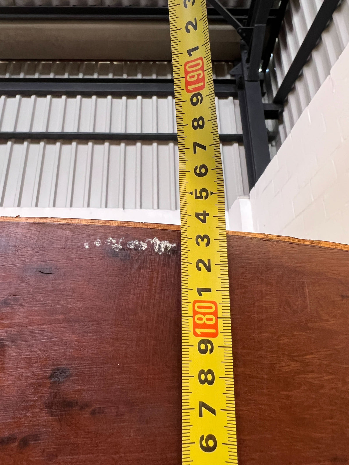 Rustic Oak & Mahogany Sideboard Cabinet with Shelves and Drawers
