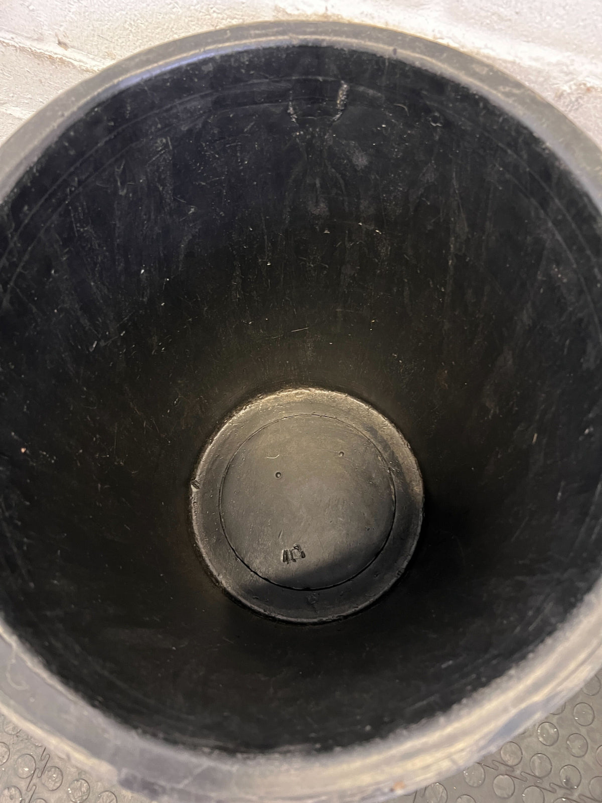 Durable Black PolyCrate Waste Bin with Handles - Light Scratches