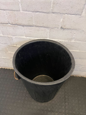 Durable Black PolyCrate Waste Bin with Handles - Light Scratches