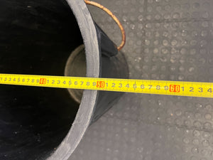 Durable Black PolyCrate Waste Bin with Handles - Light Scratches