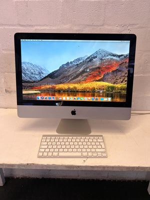 Apple iMac Desktop Computer intel core i5 4GB RAM with Silver Finish and Wireless Keyboard