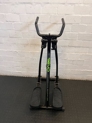 Compact Black Exercise Stepper with Handlebars - Great Condition