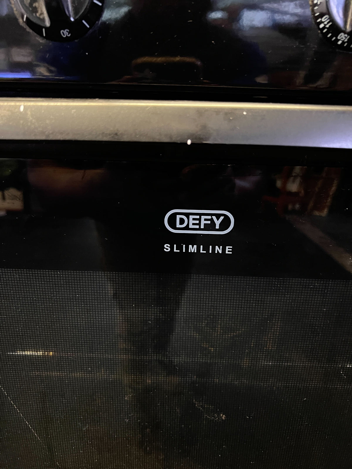 Defy Slimline Black Electric Stove - Only The Oven Works
