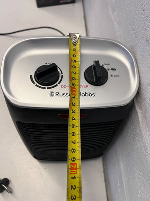 Compact Russell Hobbs Black Portable Fan-Heater – Great Condition!
