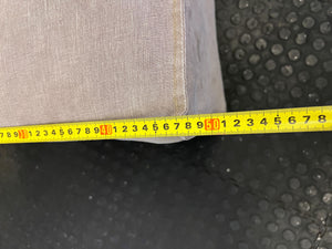 Stylish Beige Upholstered Dining Chair with Minor Wear