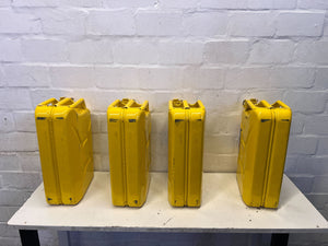 Robust 20L Yellow Metal Diesel Fuel Can