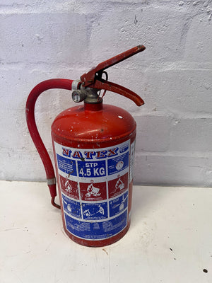 Vintage NATEX 4.5 KG Fire Extinguisher - Industrial Decor