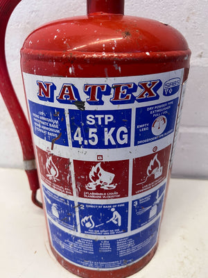 Vintage NATEX 4.5 KG Fire Extinguisher - Industrial Decor
