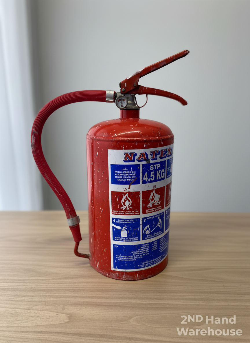 Vintage NATEX 4.5 KG Fire Extinguisher - Industrial Decor