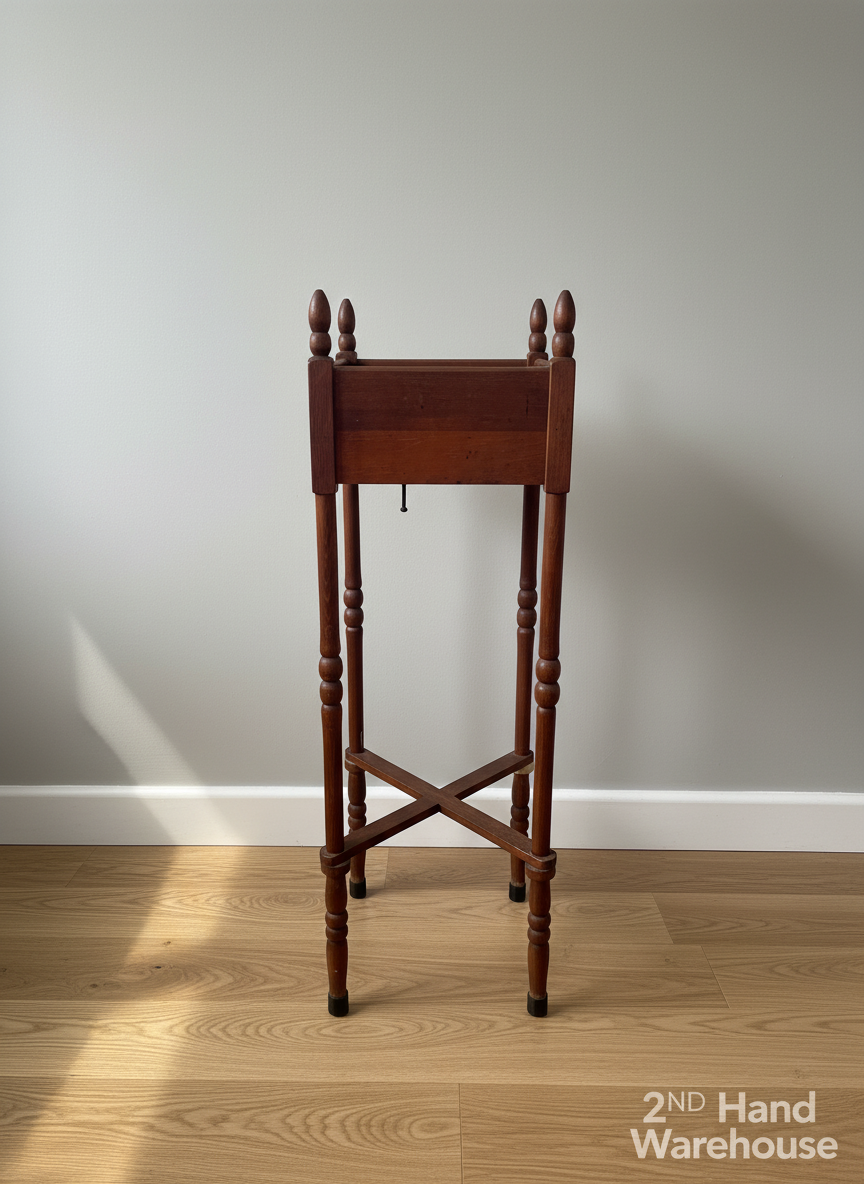 Elegant Vintage Wooden Plant Stand
