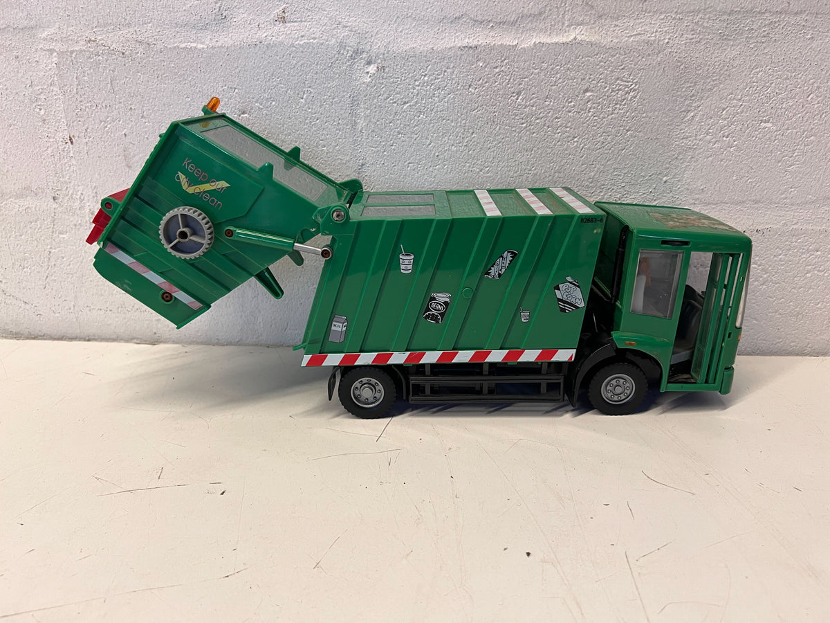Green City Clean Toy Garbage Truck - Realistic Recycling Fun!
