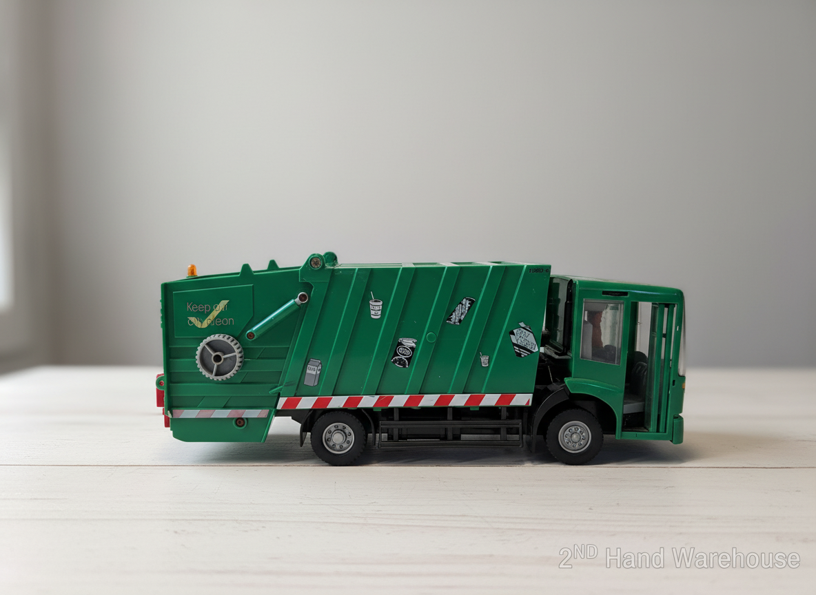 Green City Clean Toy Garbage Truck - Realistic Recycling Fun!
