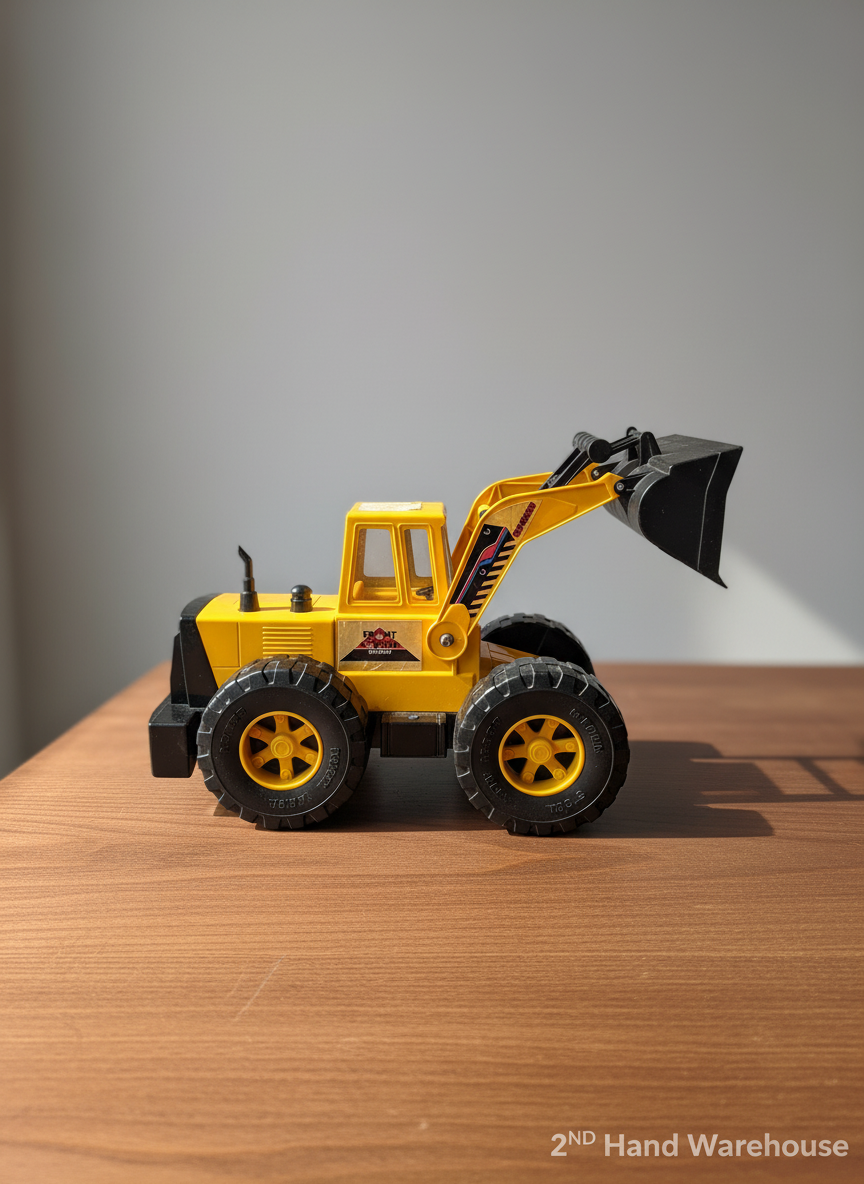 Vibrant Yellow Toy Front Loader – Construction Fun!