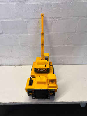 Vintage Yellow Super Crane Toy Truck