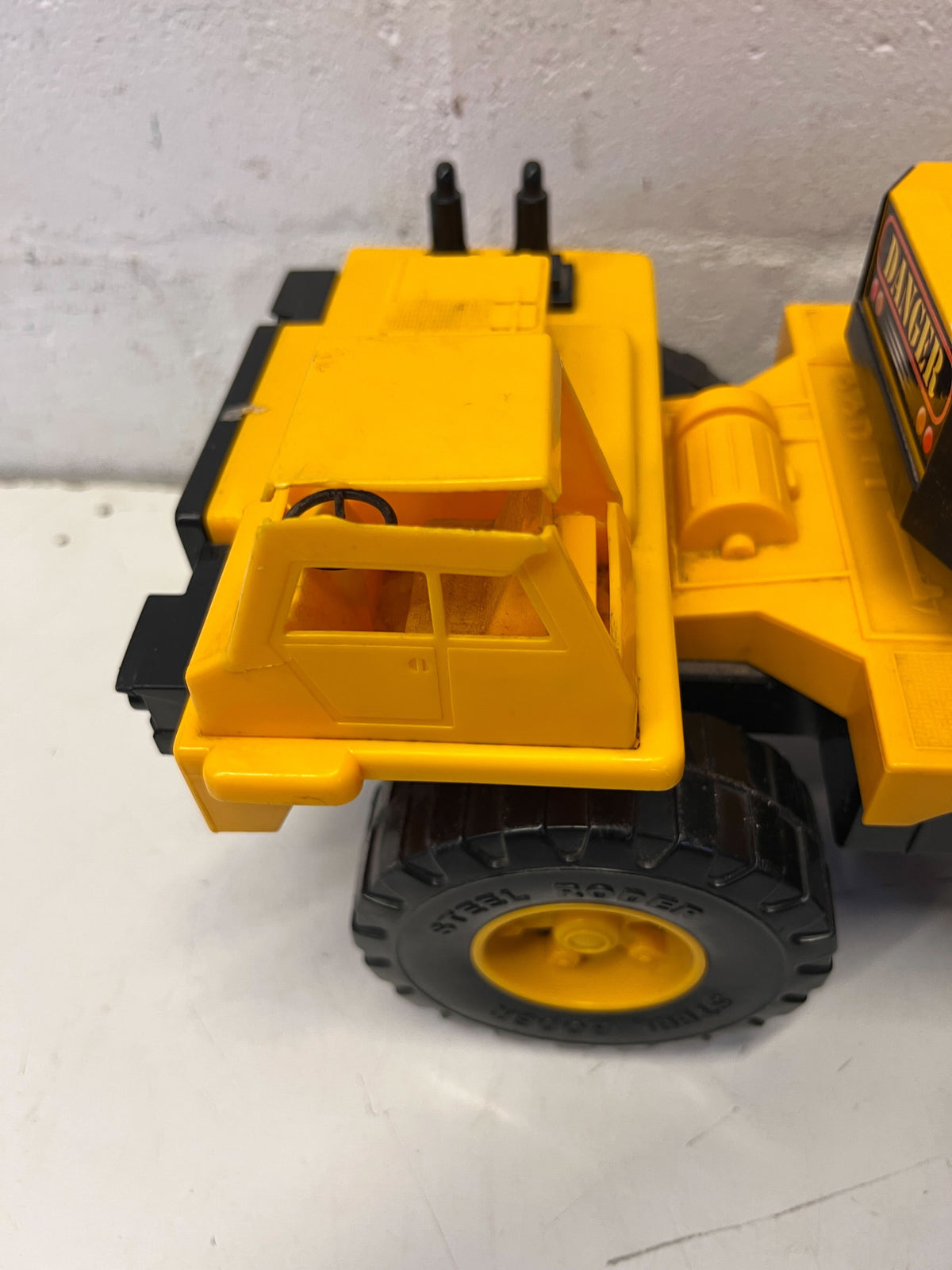 Vintage Yellow Super Crane Toy Truck