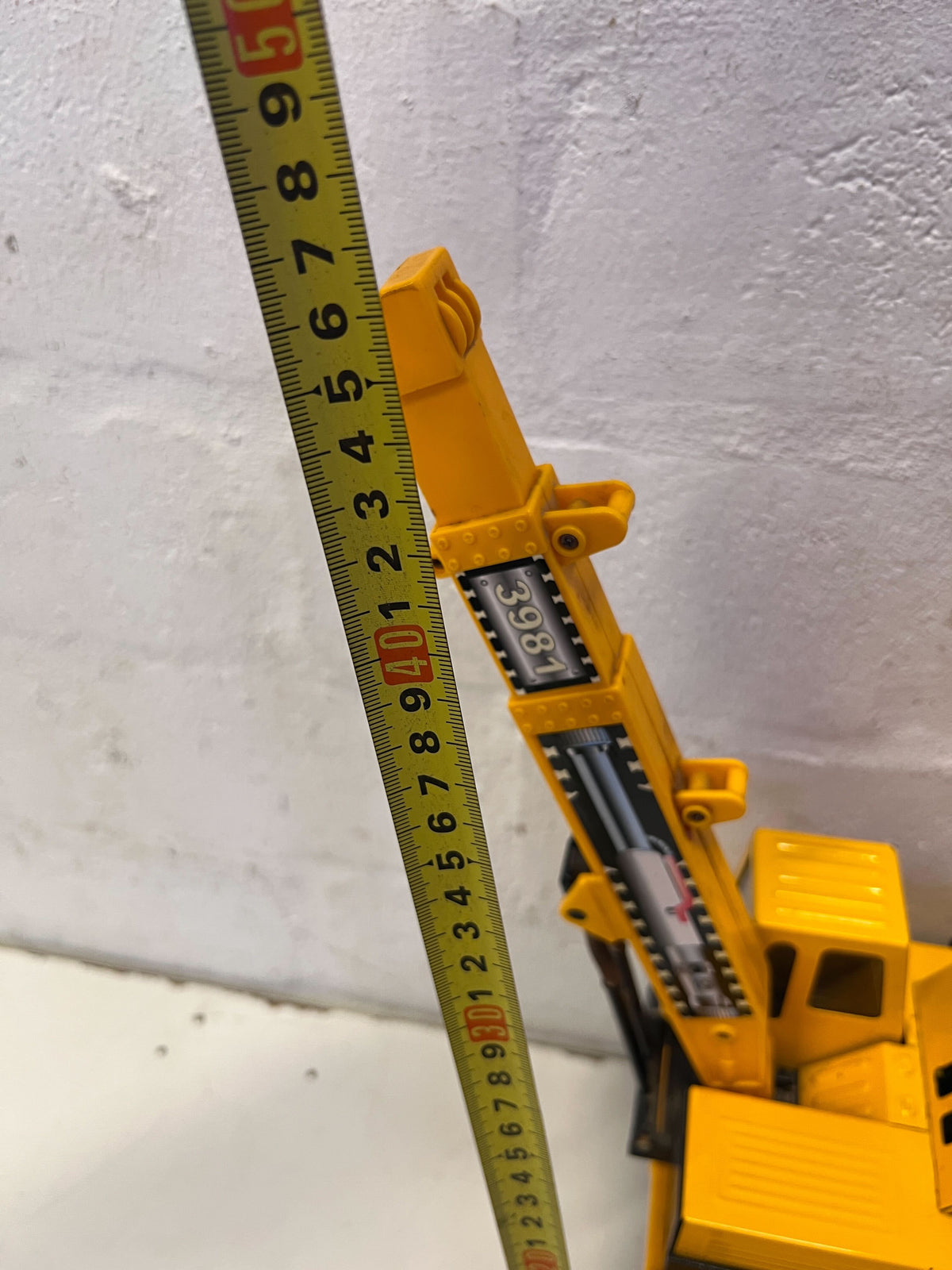 Vintage Yellow Super Crane Toy Truck