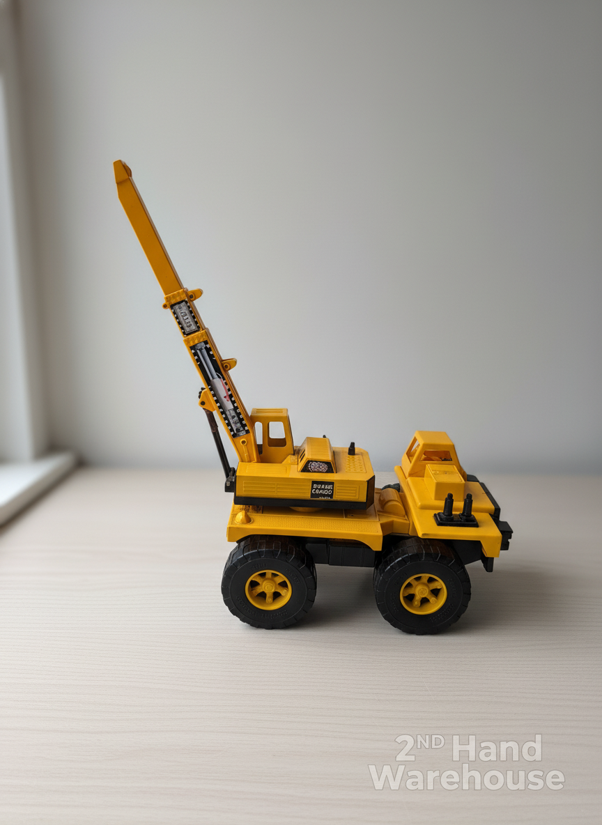Vintage Yellow Super Crane Toy Truck