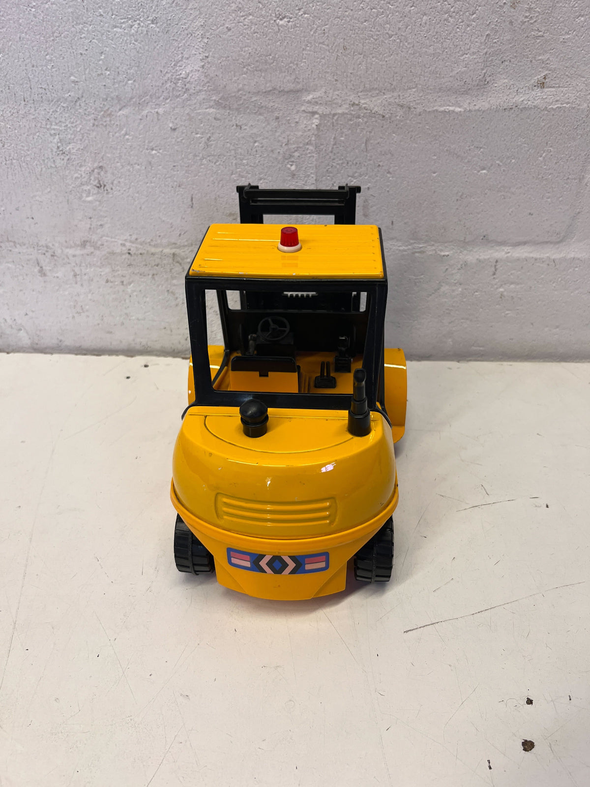Vintage Jumbo Fork Lift Toy - Classic Yellow & Black Play Vehicle