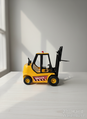 Vintage Jumbo Fork Lift Toy - Classic Yellow & Black Play Vehicle