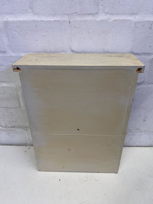 Charming Vintage Wooden Bunny-Themed Wall Decor Cabinet