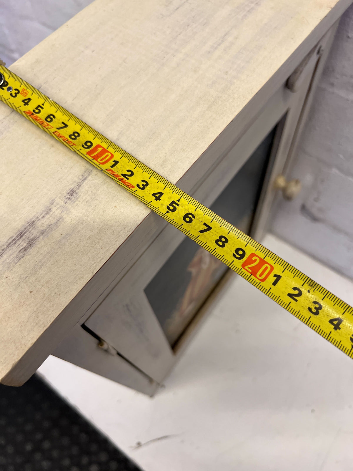 Charming Vintage Wooden Bunny-Themed Wall Decor Cabinet