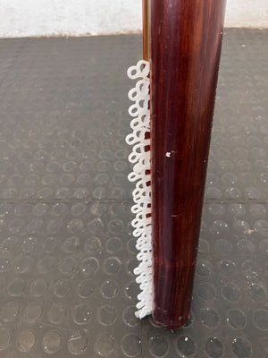 Sleek Wooden and Metal Wall-Mounted Railing