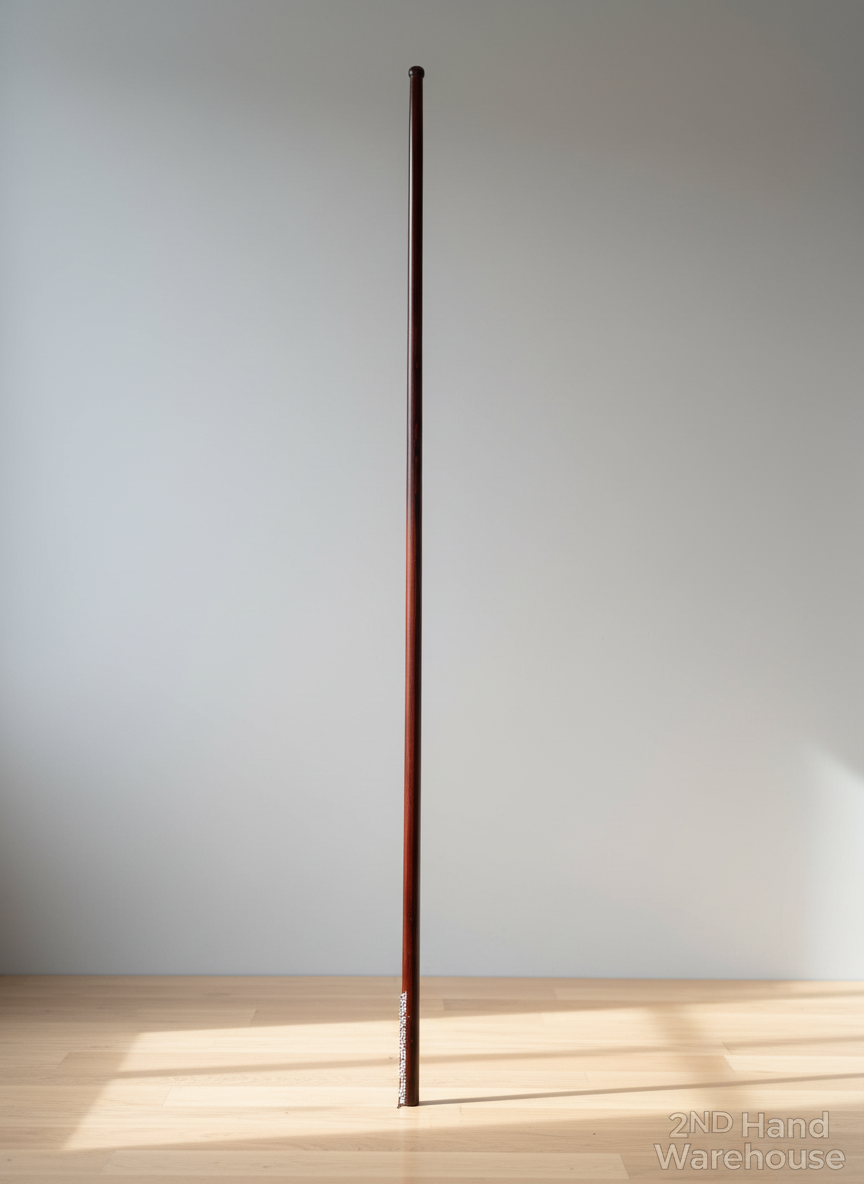 Sleek Wooden and Metal Wall-Mounted Railing