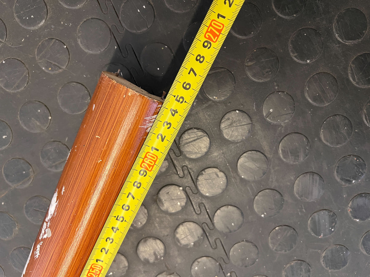 Sleek Wooden and Metal Wall-Mounted Railing