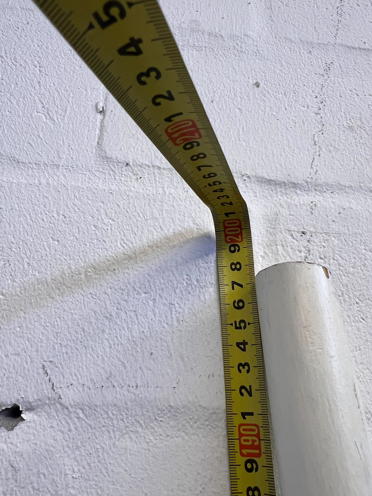 Versatile White Utility Pole - DIY & Craft Essential