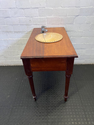 Charming Vintage Wooden Washstand with Basin & Faucet