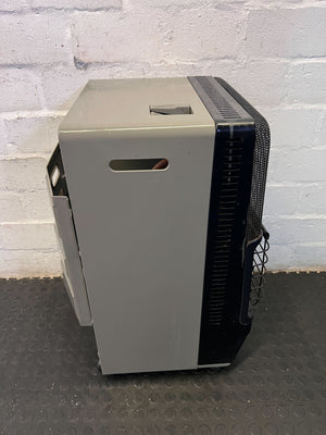 Portable Black Gas Heater - Classic Warmth on Wheels - 2ndhandwarehouse.com