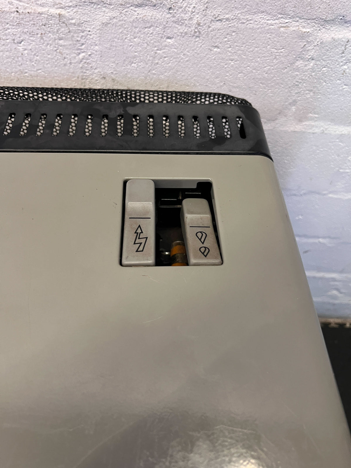 Portable Black Gas Heater - Classic Warmth on Wheels - 2ndhandwarehouse.com