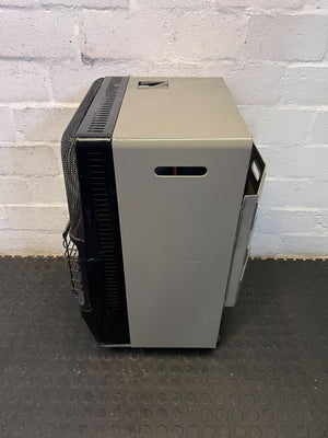 Portable Black Gas Heater - Classic Warmth on Wheels - 2ndhandwarehouse.com