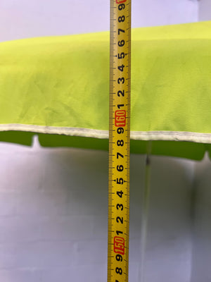 Vibrant Green Beach & Patio Umbrella with White Trim ✨ - 2ndhandwarehouse.com