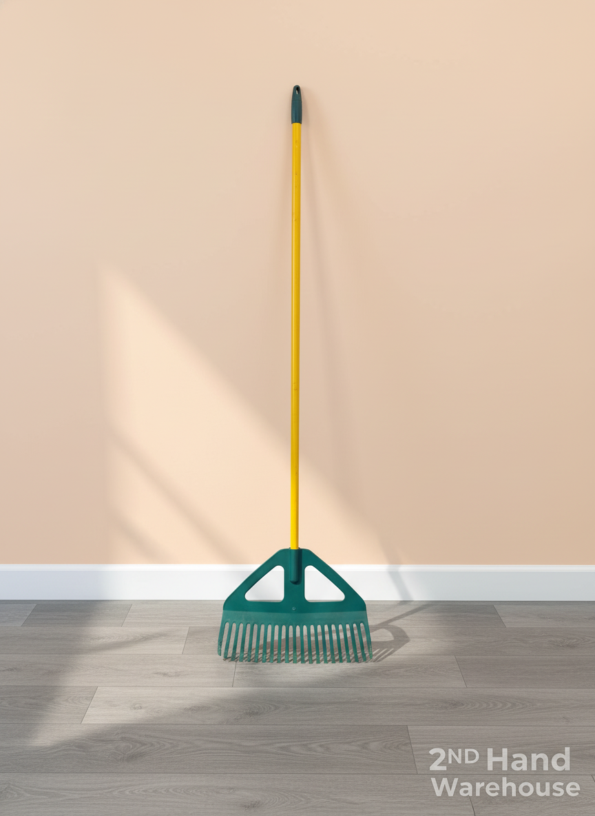 Vibrant Yellow & Teal Garden Rake - Ready for Your Green Space - 2ndhandwarehouse.com
