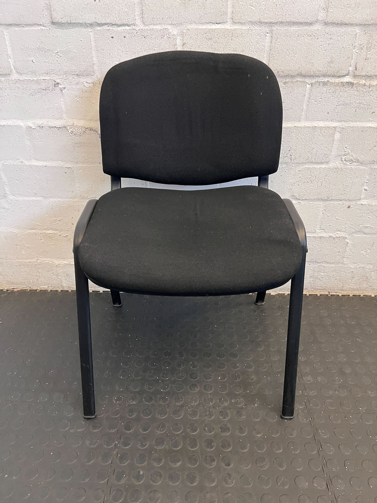 Sturdy Black Fabric Office Chair - Visitor/Meeting Seating - 18 Available - 2ndhandwarehouse.com