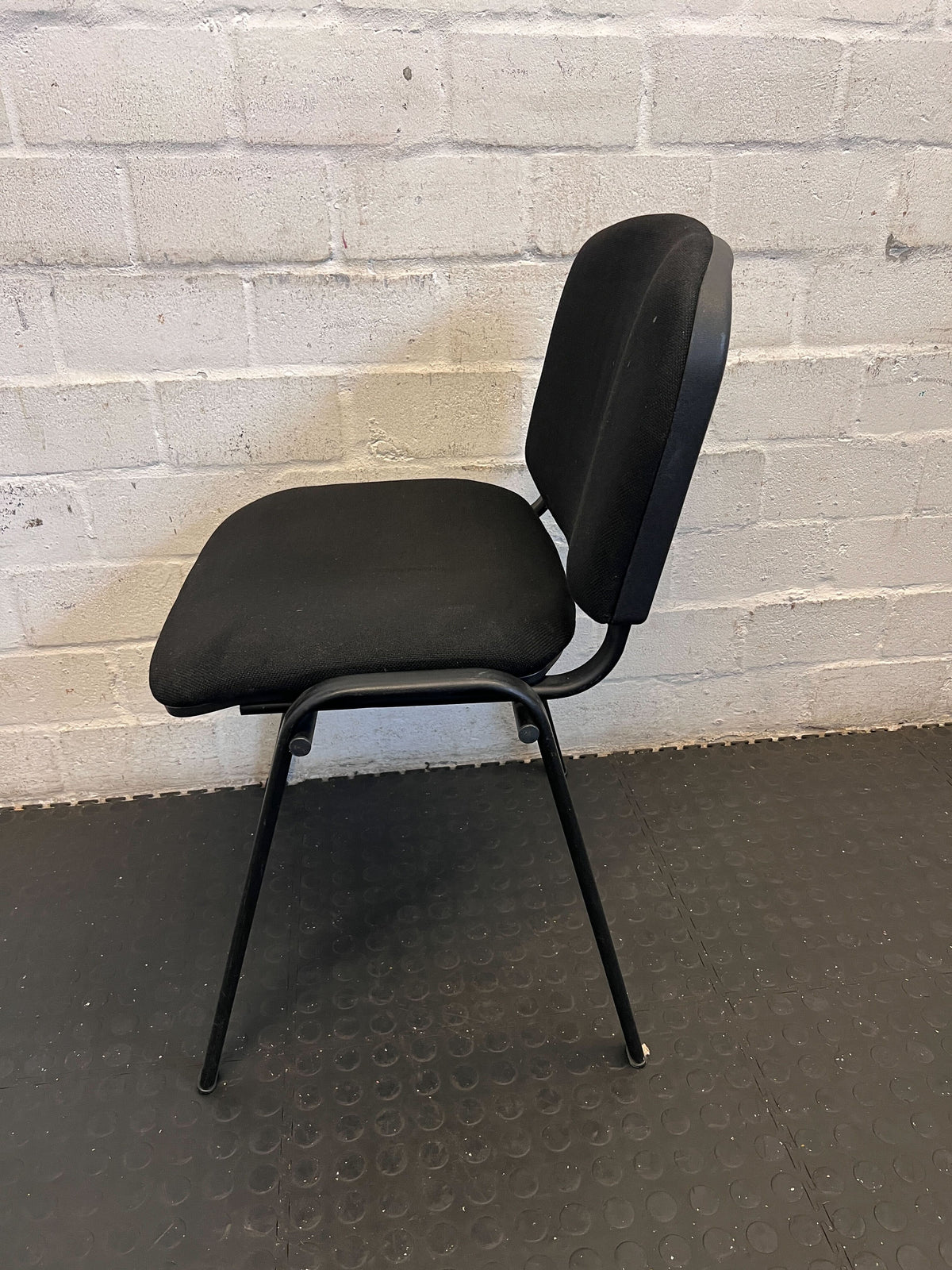 Sturdy Black Fabric Office Chair - Visitor/Meeting Seating - 18 Available - 2ndhandwarehouse.com