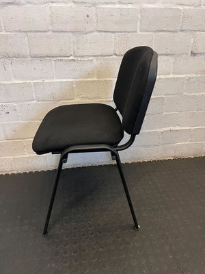 Sturdy Black Fabric Office Chair - Visitor/Meeting Seating - 18 Available - 2ndhandwarehouse.com
