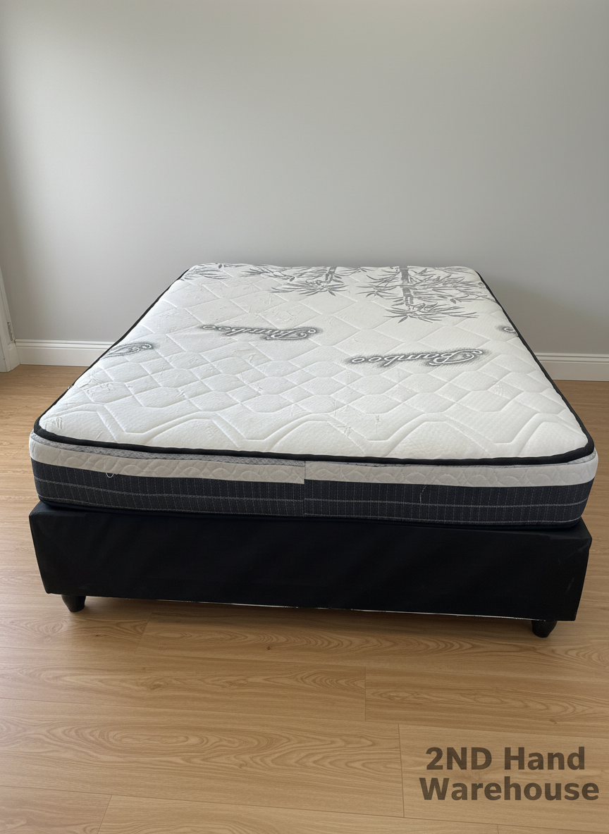 Bamboo Top Comfort Queen Mattress & Base Set