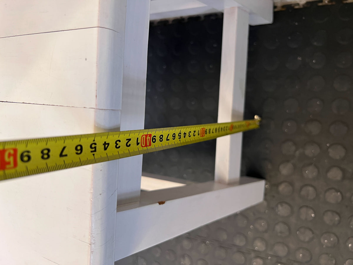 Pine stool white  -Rec09SJCXPM1P- GOOD TO UPLOAD - Good