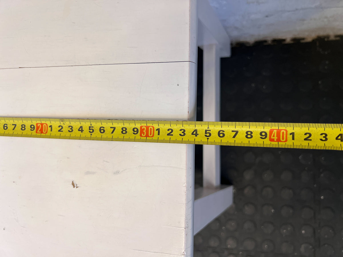 Pine stool white  -Rec09SJCXPM1P- GOOD TO UPLOAD - Good