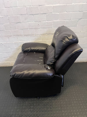 Pre-Loved Dark Brown Recliner Chair - Needs TLC