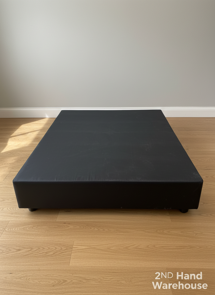 Sleek Black Low-Profile Queen Bed Base ✨