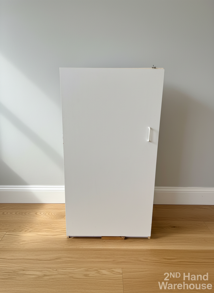 Versatile White Storage Cabinet with Single Door