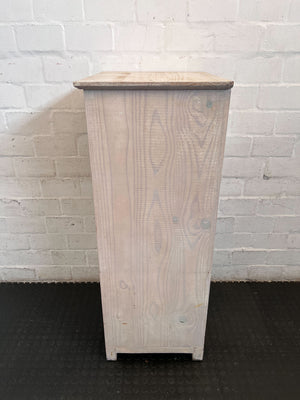 Rustic Pine Storage Unit with Drawers & Shelf