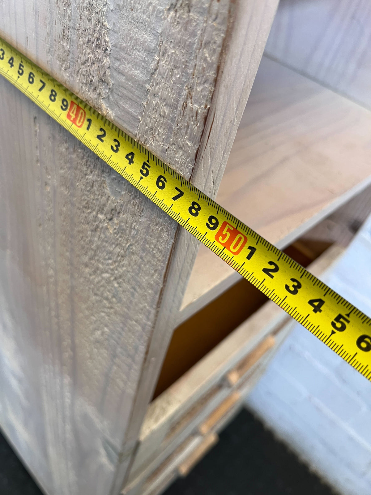 Rustic Pine Storage Unit with Drawers & Shelf