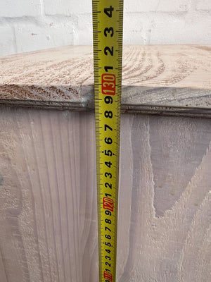 Rustic Pine Storage Unit with Drawers & Shelf