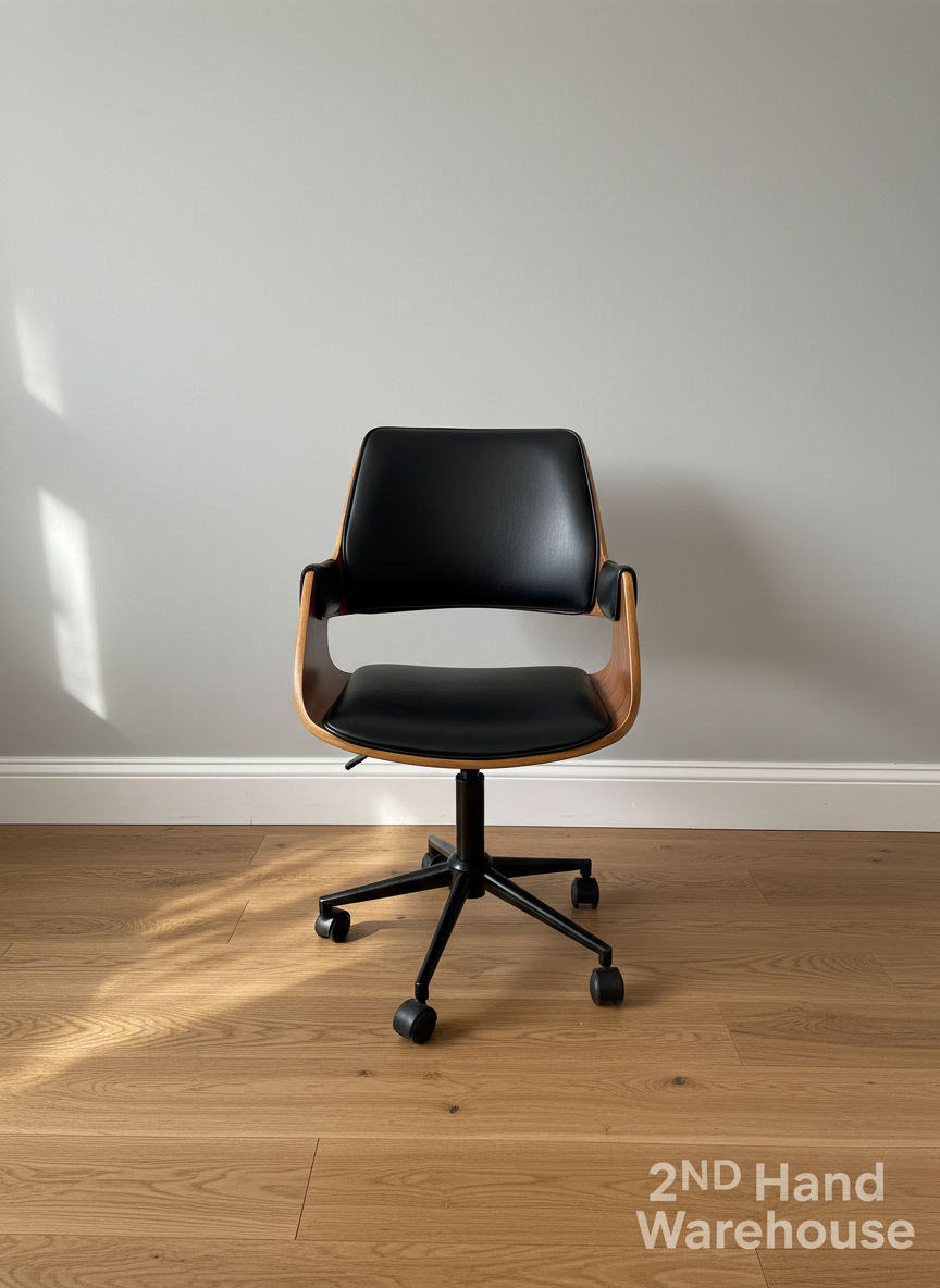Stylish Mid-Century Modern Swivel Office Chair